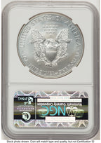 2012-W Burnished Silver Eagle 1 oz FR Eagle Label NGC MS70