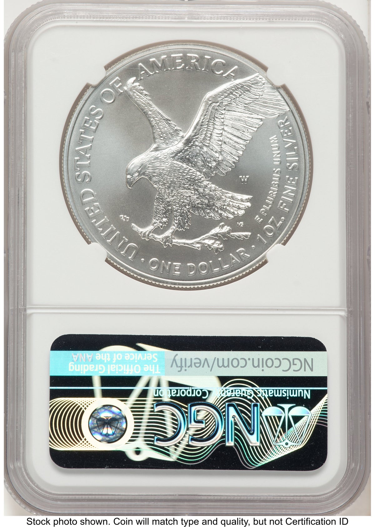 2021-W TY2 Burnished Silver Eagle 1 oz ER Eagle 35th Anniversary Label NGC MS70