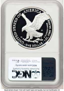 2025-W Proof Silver Eagle 1 oz John /Michael Gaudioso US Mint Engraver Series NGC PF70 Mercanti