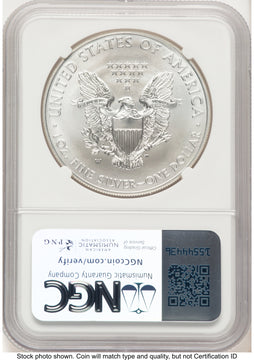2012-W Burnished Silver Eagle 1 oz John /Michael Gaudioso US Mint Engraver Series NGC MS70 Mercanti