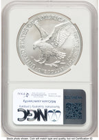 2023-W Burnished Silver Eagle 1 oz John /Michael Gaudioso US Mint Engraver Series NGC MS70 Mercanti