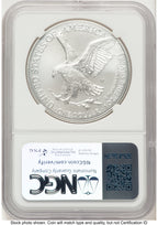 2024-W Burnished Silver Eagle 1 oz John /Michael Gaudioso US Mint Engraver Series NGC MS70 Mercanti