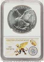 2025-(P) Silver Eagle (Privy Mark) First 50000 Mark Salzberg 8 Era Label NGC MS70