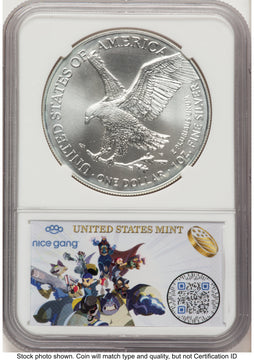 2024-(P) Silver Eagle (Privy Mark) First 50000 8 Era Label NGC MS70