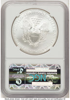 2013-(S) Silver Eagle FR Blue NGC MS70