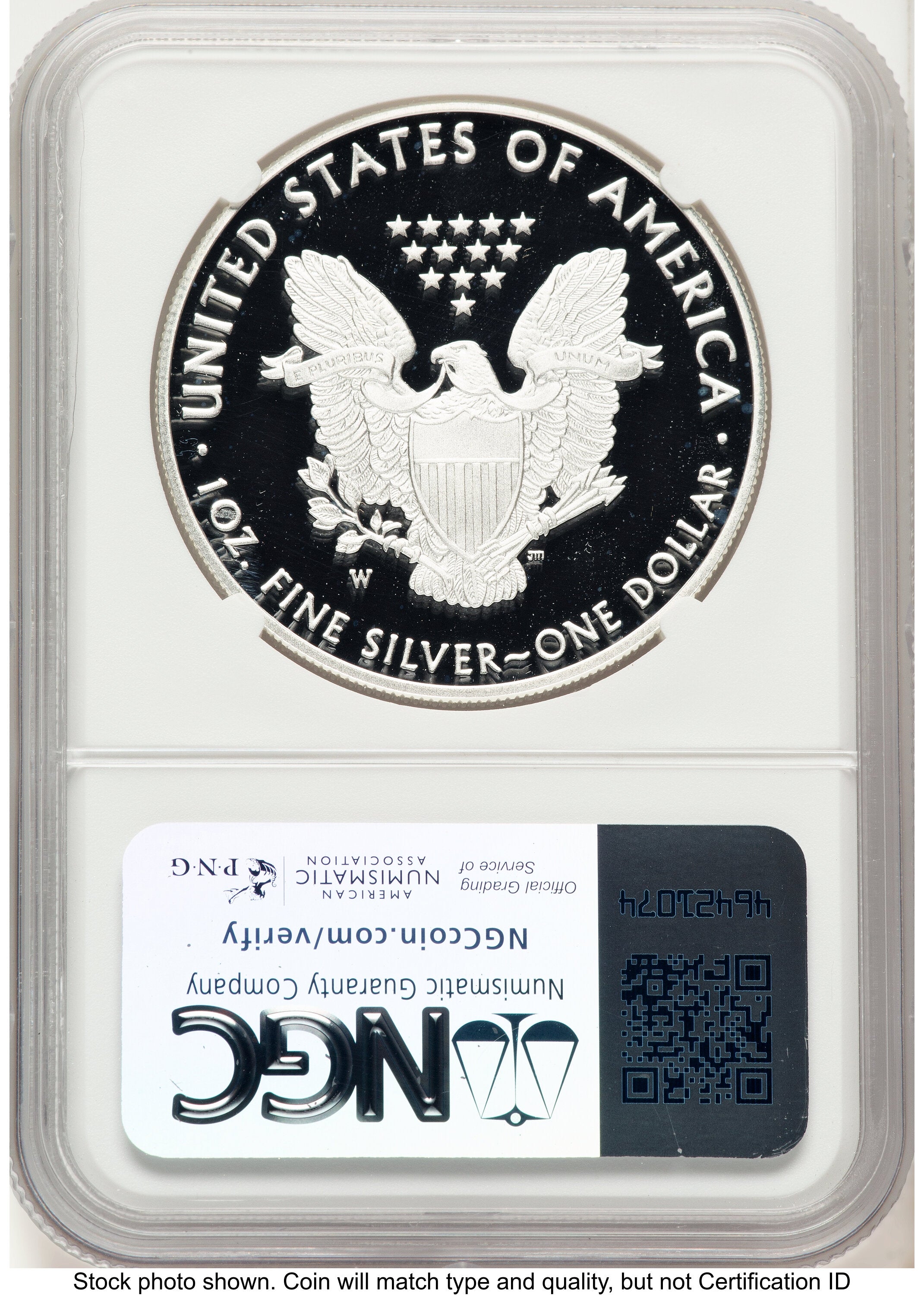 2019-W Proof Silver Eagle 1 oz John /Michael Gaudioso US Mint Engraver Series NGC PF70 Mercanti