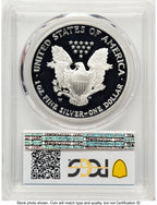 2004-W Proof Silver Eagle 1 oz Blue Gradient PCGS PR70