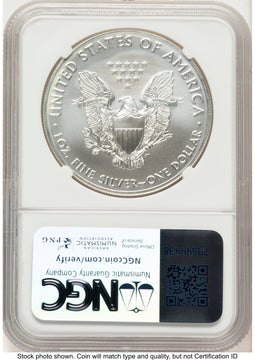 2021 Silver Eagle Type 1 Mark Salzberg Hand Select Label NGC MS70