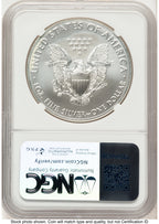 2021 Silver Eagle Type 1 Mark Salzberg Hand Select Label NGC MS70