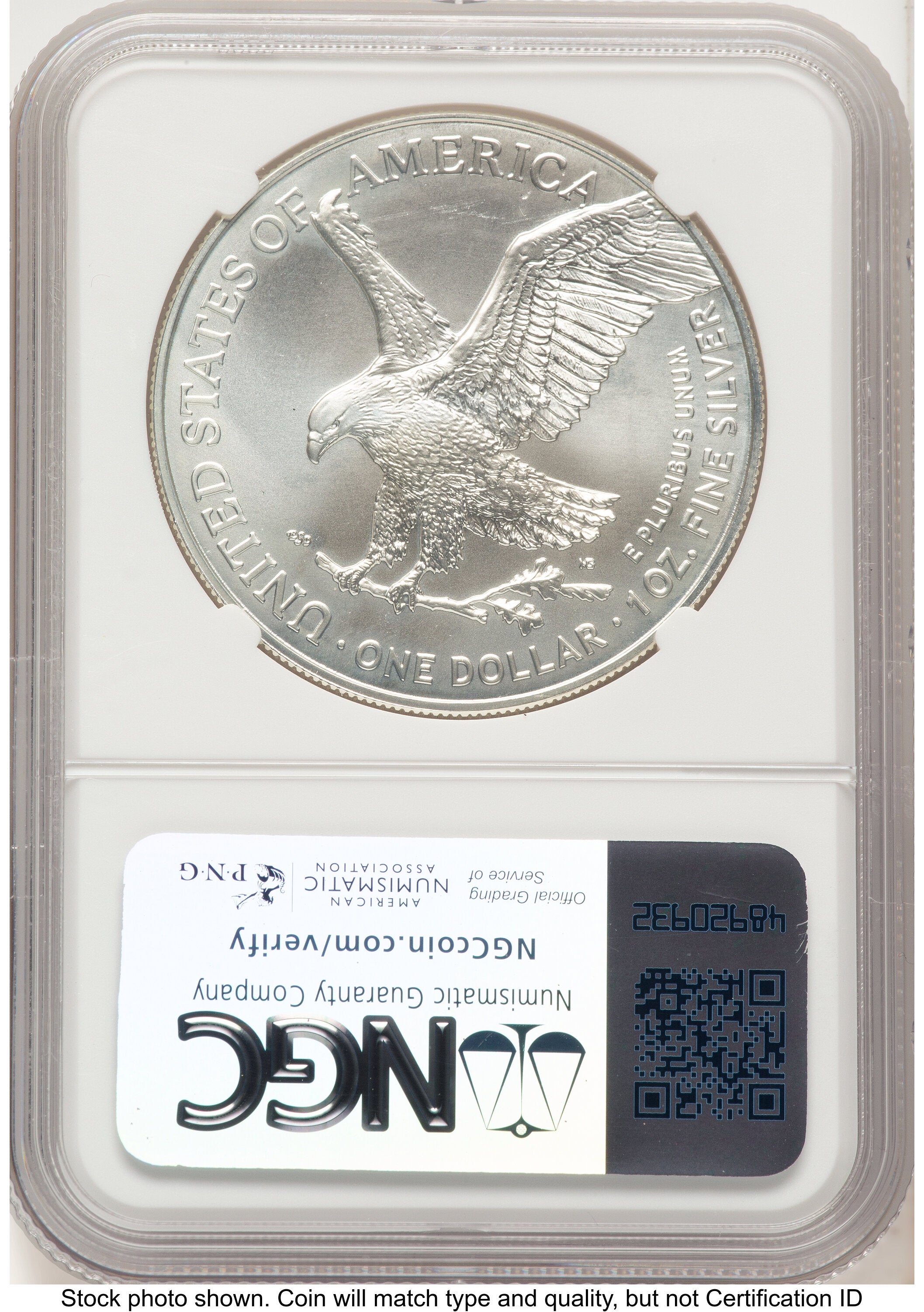 2024-(P) Silver Eagle (Privy Mark) Philadelphia Liberty Bell Flag Label NGC MS70
