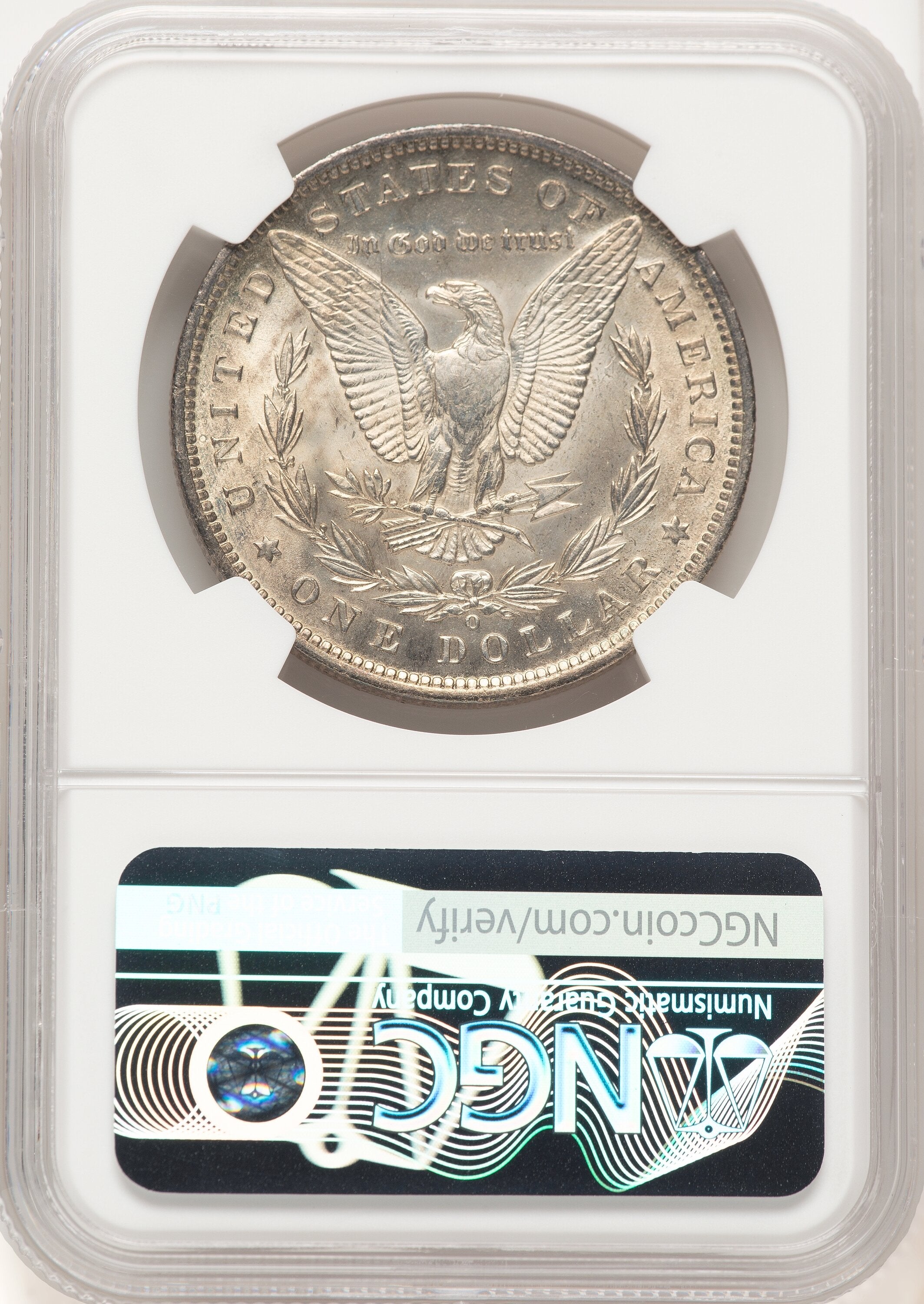1890-O Morgan Dollar NGC MS65