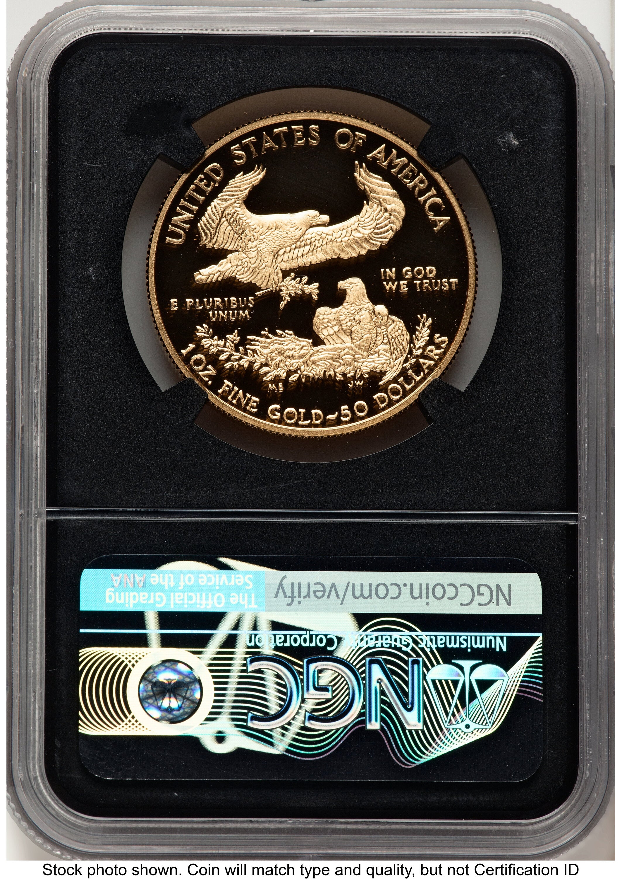 2019-W Proof Gold Eagle 1 oz FDI Elizabeth Jones Washington NGC