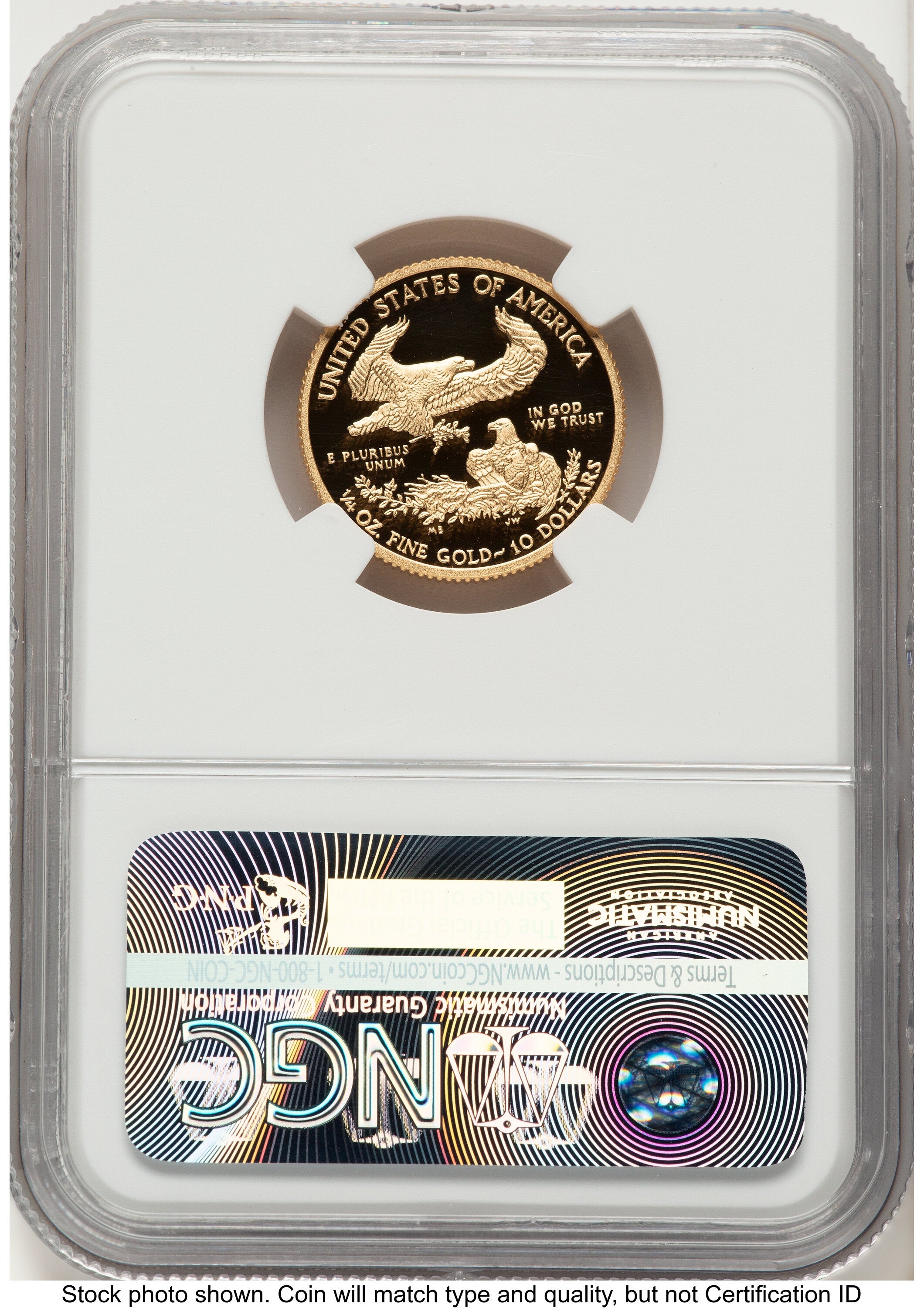2016-W Proof Gold Eagle 1/4 oz FDI Elizabeth Jones Washington NGC PF70