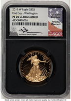 2019-W Proof Gold Eagle 1/2 oz FDI John Washington NGC PF70 Mercanti