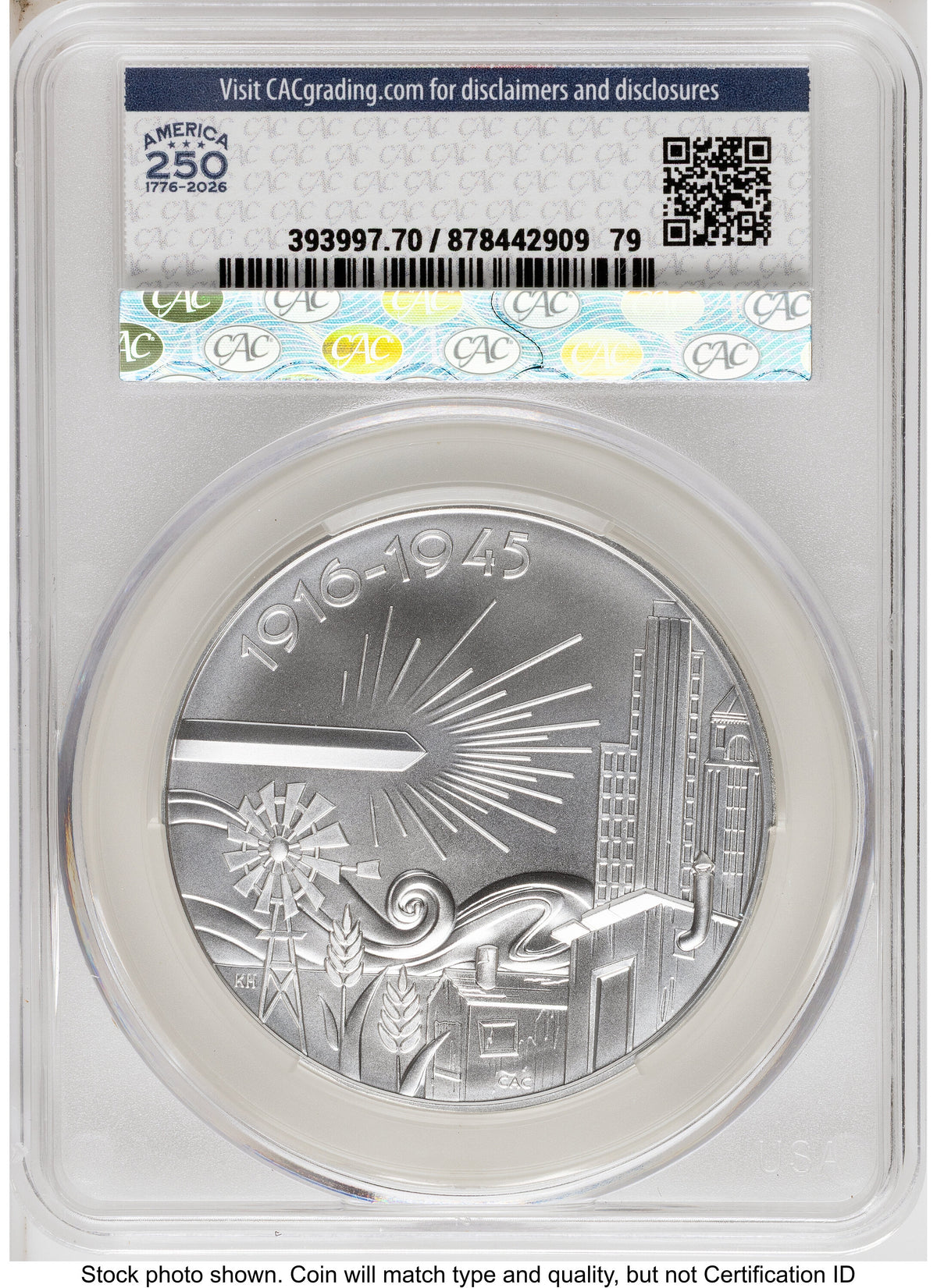 2026 2 Coin Best of the Mint 1916 Mercury Dime Gold 1/10 oz and Silver 1 oz Medal Set First Day of Delivery America 250 Flag Label CACG MS70
