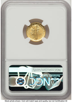 2026 2 Coin Best of the Mint 1916 Mercury Dime Gold 1/10 oz and Silver 1 oz Medal Set FDI Red Book NGC MS70