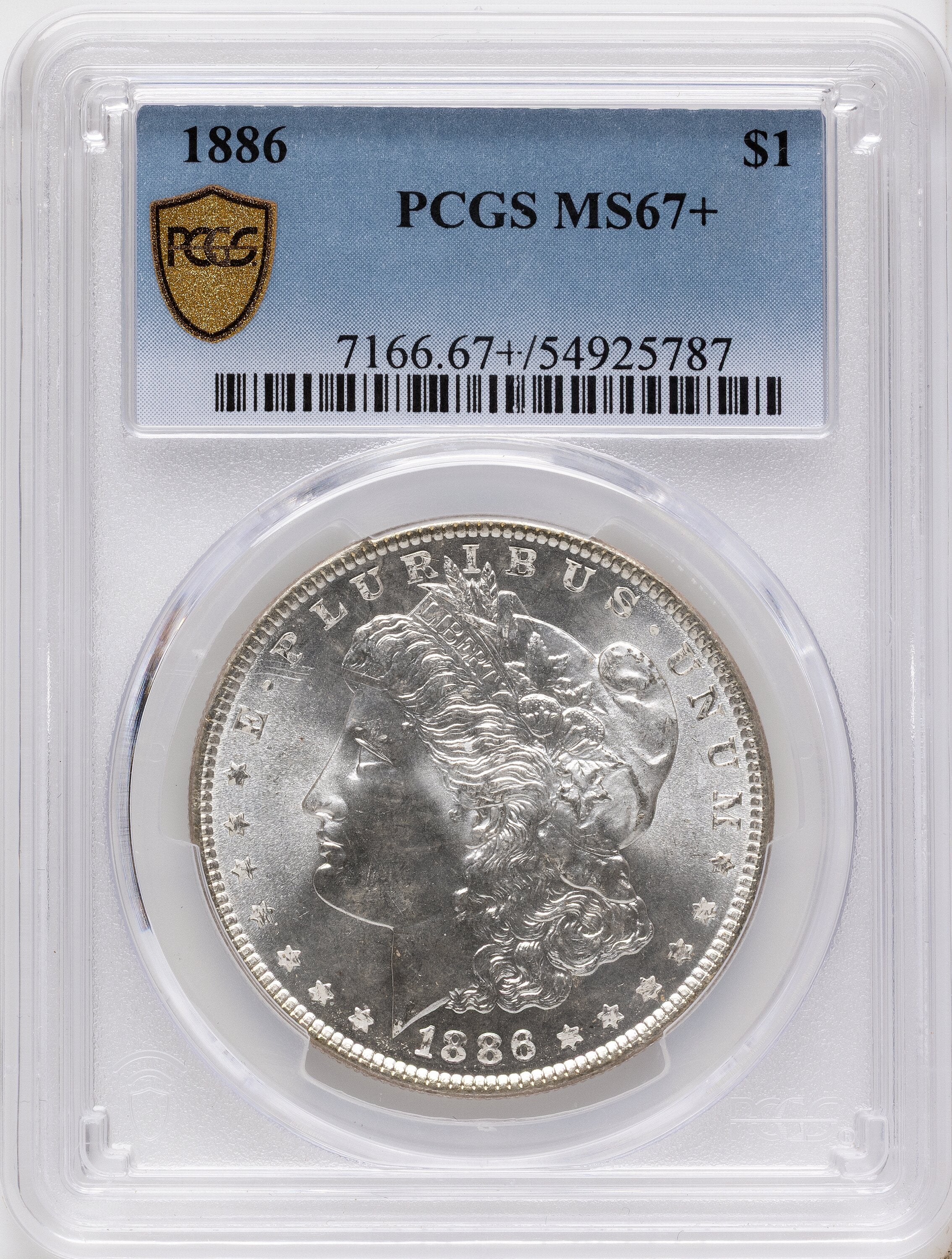 1886 Morgan Dollar PCGS MS67+