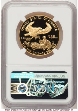 1990-W Proof Gold Eagle 1 oz John NGC PF70 Mercanti