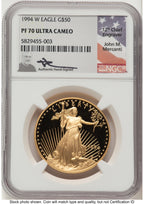 1994-W Proof Gold Eagle 1 oz John NGC PF70 Mercanti