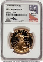 1998-W Proof Gold Eagle 1 oz John NGC PF70 Mercanti
