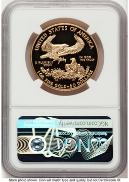 2001-W Proof Gold Eagle 1 oz John NGC PF70 Mercanti