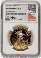 2013-W Proof Gold Eagle 1 oz John NGC PF70 Mercanti