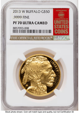 2013-W Proof Gold Buffalo 1 oz Red Book NGC PF70