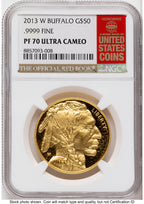 2013-W Proof Gold Buffalo 1 oz Red Book NGC PF70