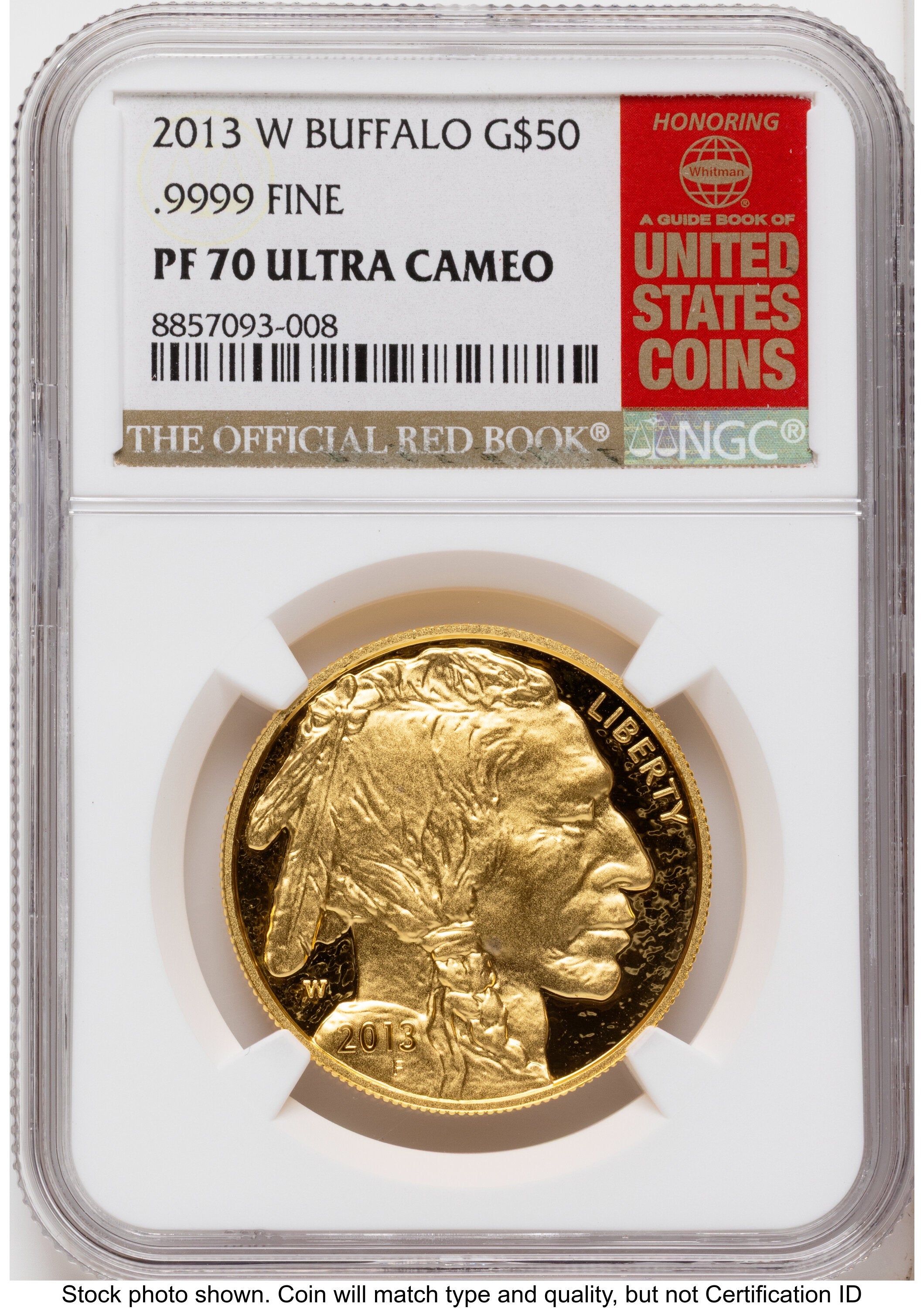 2013-W Proof Gold Buffalo 1 oz Red Book NGC PF70