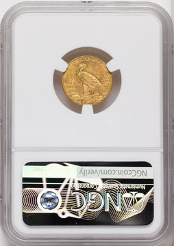 1928 $2.50 Indian Quarter Eagle NGC MS65