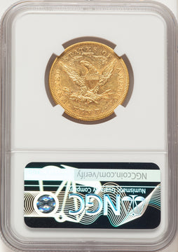 1876-S $10 Liberty Eagle NGC AU55