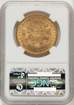 1878-S $20 Brown Label Liberty Double Eagle NGC MS61