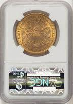 1877-S $20 Brown Label Liberty Double Eagle NGC MS61