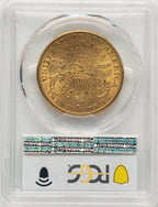 1889-S $20 Blue Gradient Liberty Double Eagle PCGS MS61
