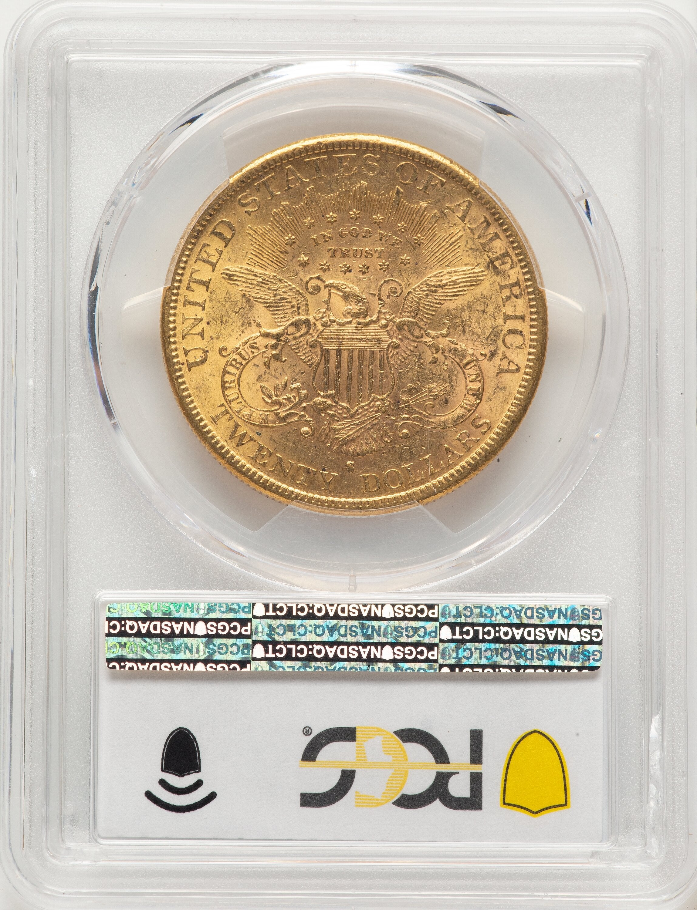 1882-S $20 Blue Gradient Liberty Double Eagle PCGS MS61 | LCR Coin