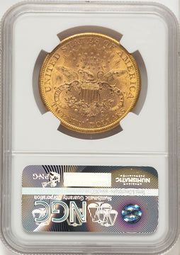 1884-S $20 Brown Label Liberty Double Eagle NGC MS61