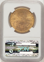 1882-S $20 Brown Label Liberty Double Eagle NGC MS61