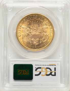 1878-S $20 Blue Gradient Liberty Double Eagle PCGS MS61