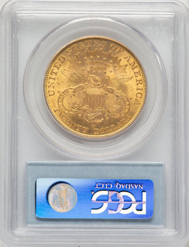1906-D $20 Blue Label Liberty Double Eagle PCGS MS62