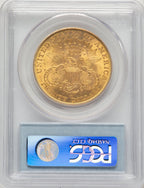 1906-D $20 Blue Label Liberty Double Eagle PCGS MS62