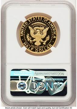 2014-W 50C Gold JFK 50th Anniversary FDI John Denver Proof Kennedy Half Dollar NGC PR70 Mercanti