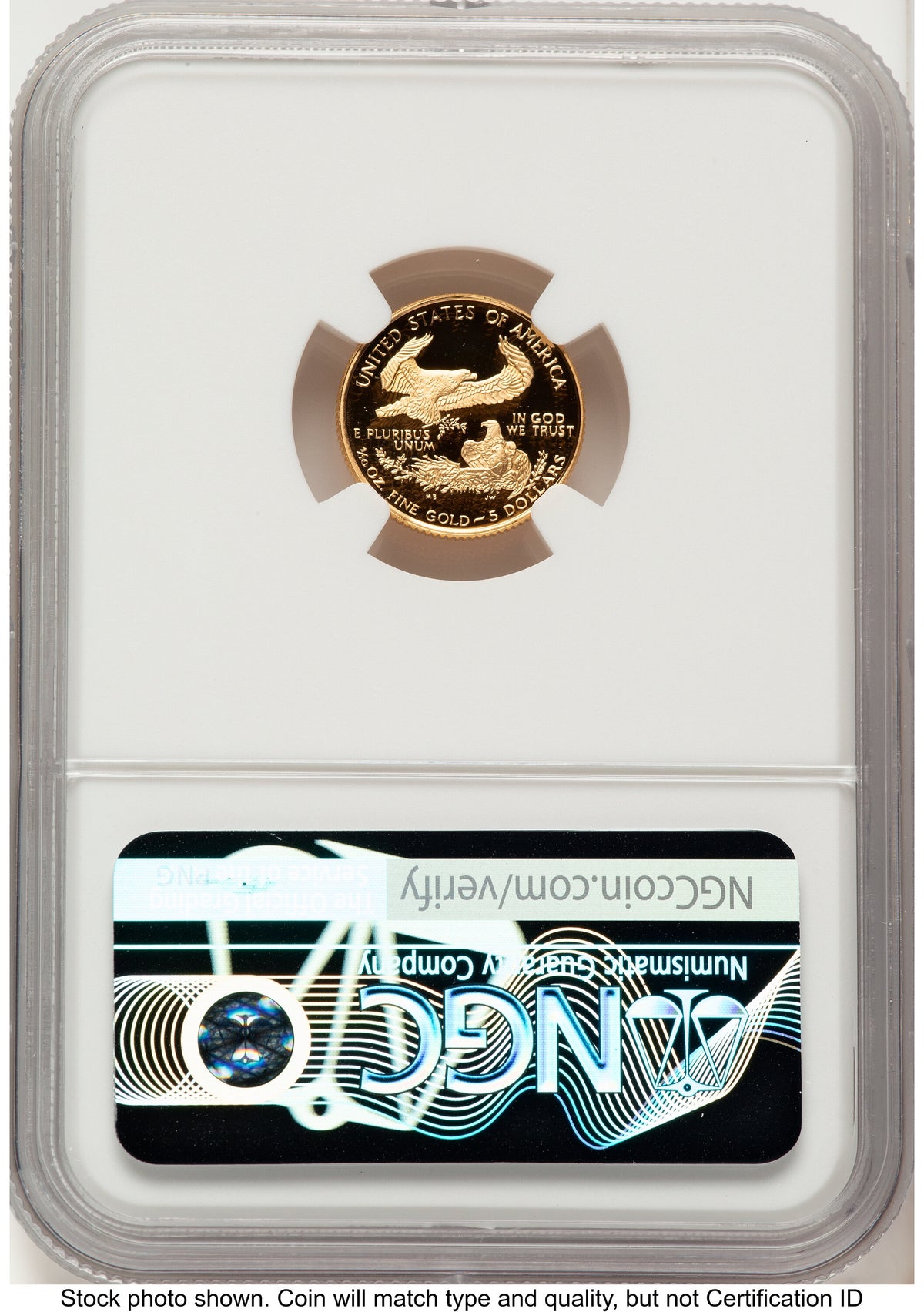 1996-W Proof Gold Eagle 1/10 oz Red Book NGC PF70