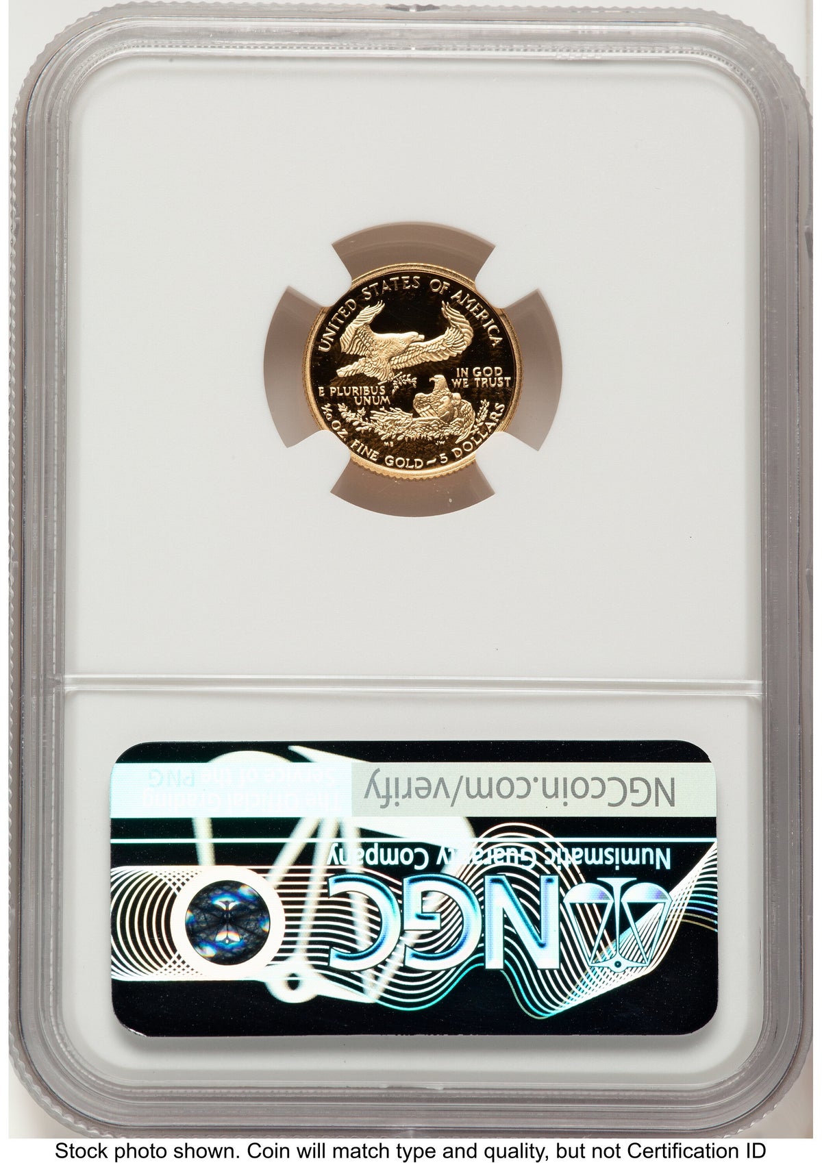 2000-W Proof Gold Eagle 1/10 oz Red Book NGC PF70