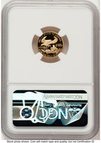 2001-W Proof Gold Eagle 1/10 oz Red Book NGC PF70