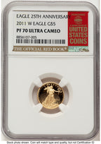 2011-W Proof Gold Eagle 1/10 oz Red Book NGC PF70