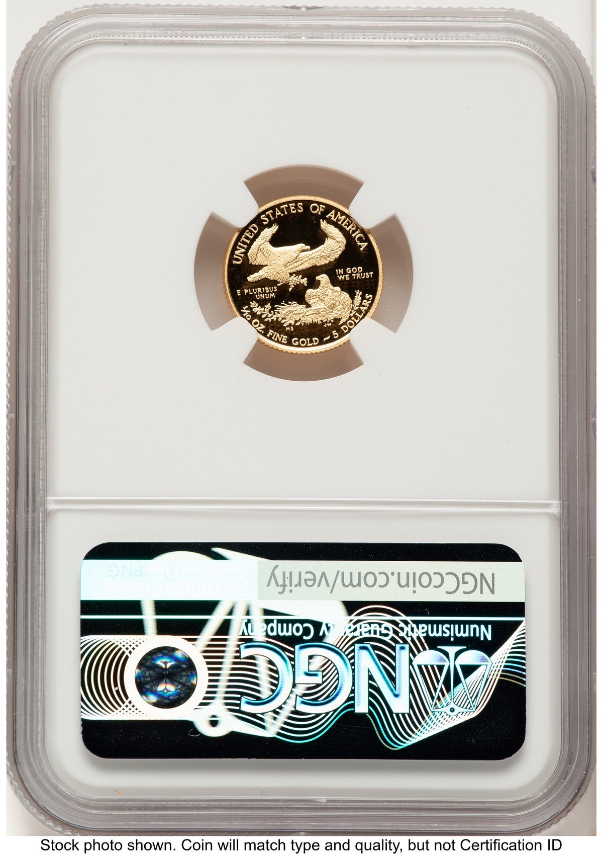 2015-W Proof Gold Eagle 1/10 oz Red Book NGC PF70