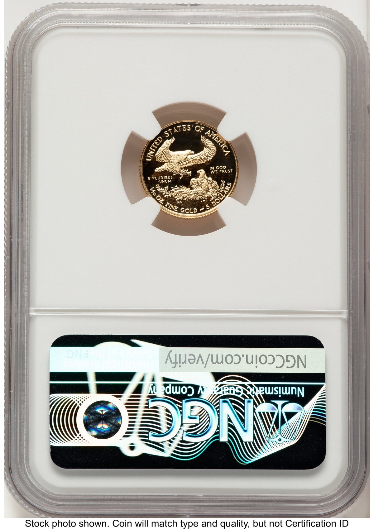2018-W Proof Gold Eagle 1/10 oz Red Book NGC PF70