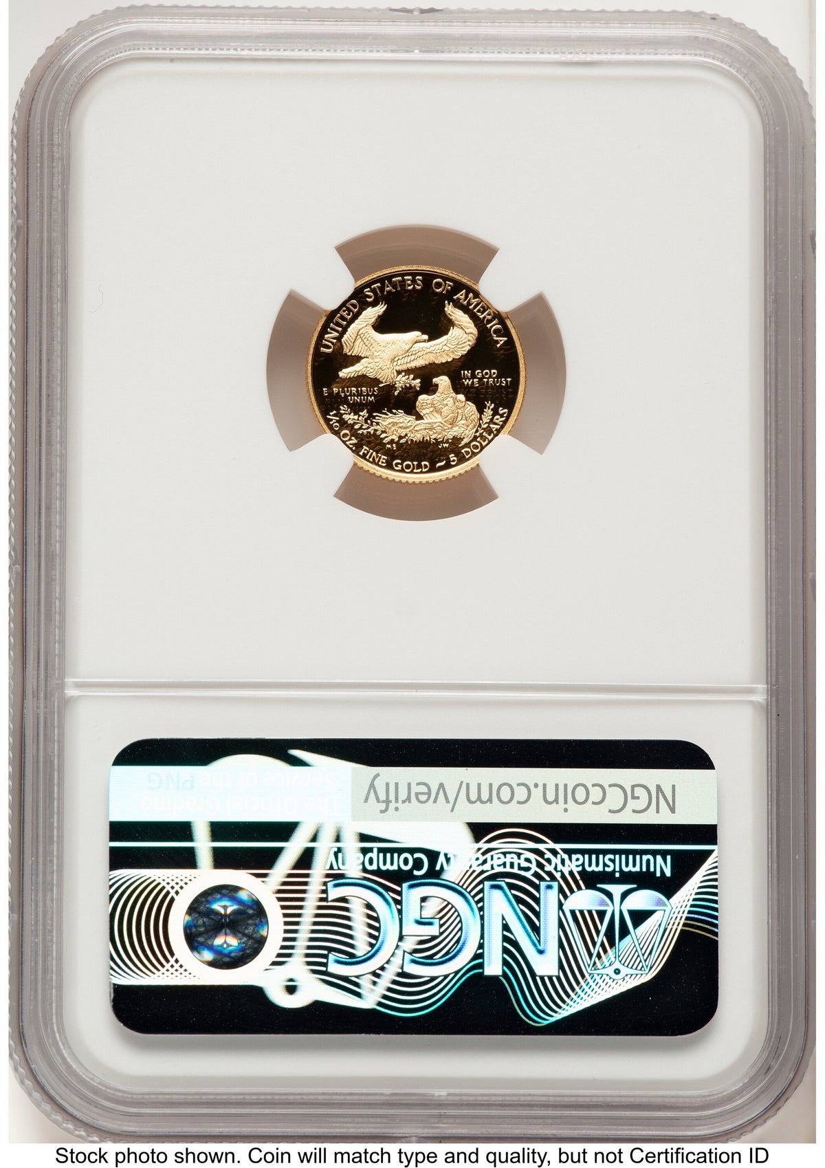 2019-W Proof Gold Eagle 1/10 oz Red Book NGC PF70