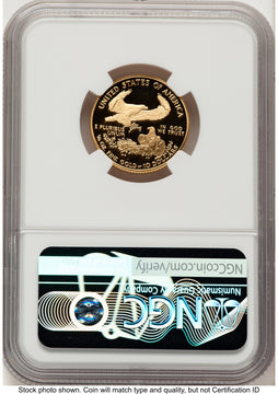 2008-W Proof Gold Eagle 1/4 oz Red Book NGC PF70