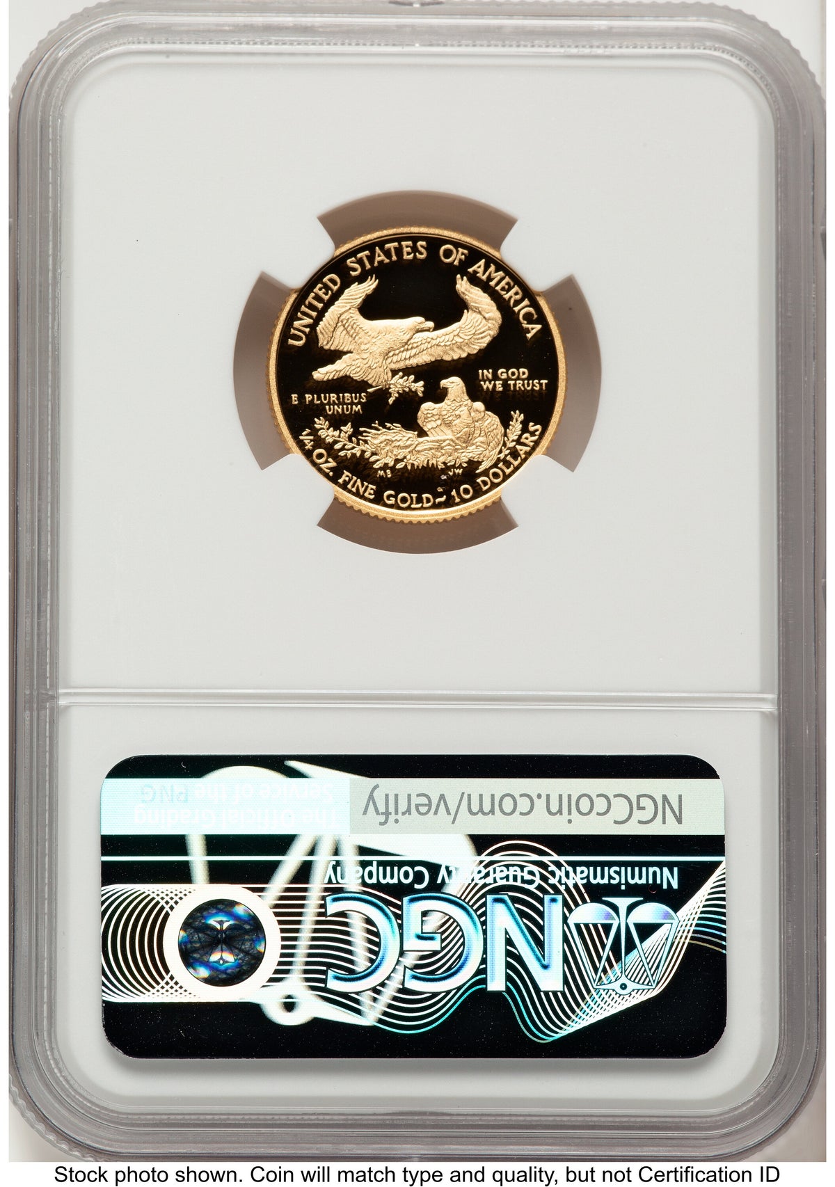 2014-W Proof Gold Eagle 1/4 oz Red Book NGC PF70